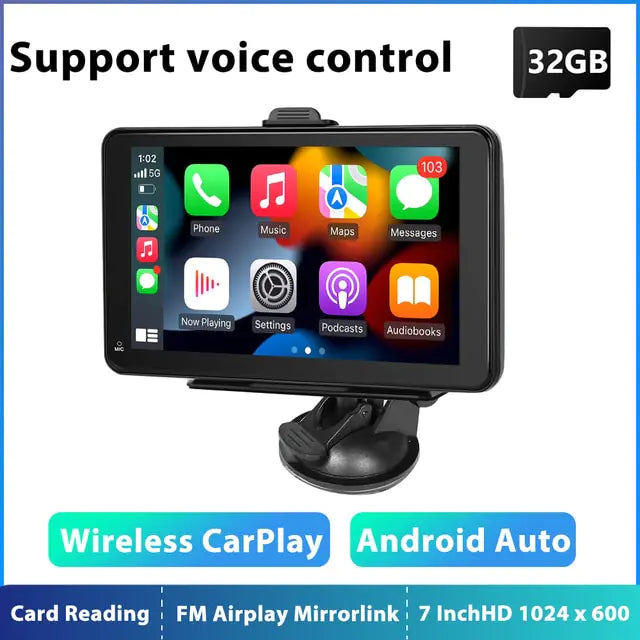 Radio multimedia para coche Podofo Universal de 7''