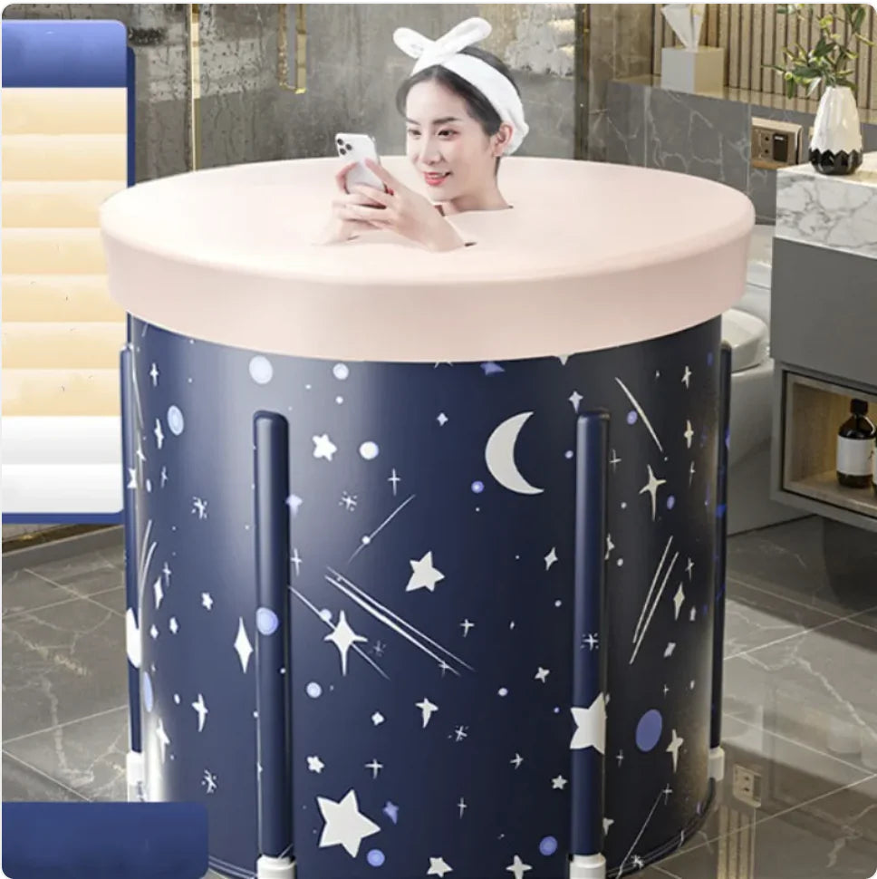 Bañera plegable con calefacción