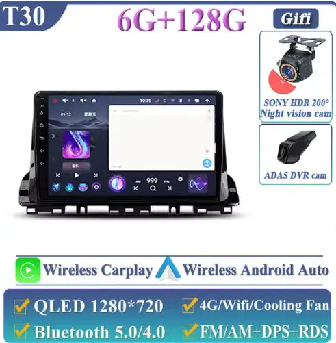 Pantalla de radio del coche