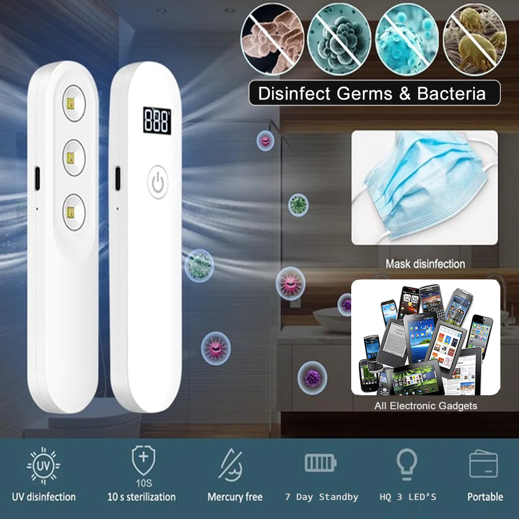Mini barre lumineuse ultraviolette ultra rapide avec minuterie LED