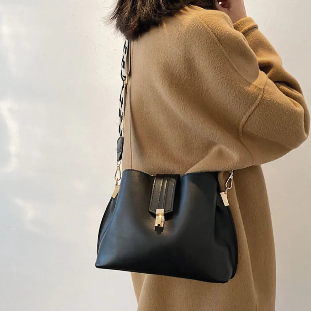 Bolso de hombro a cuadros