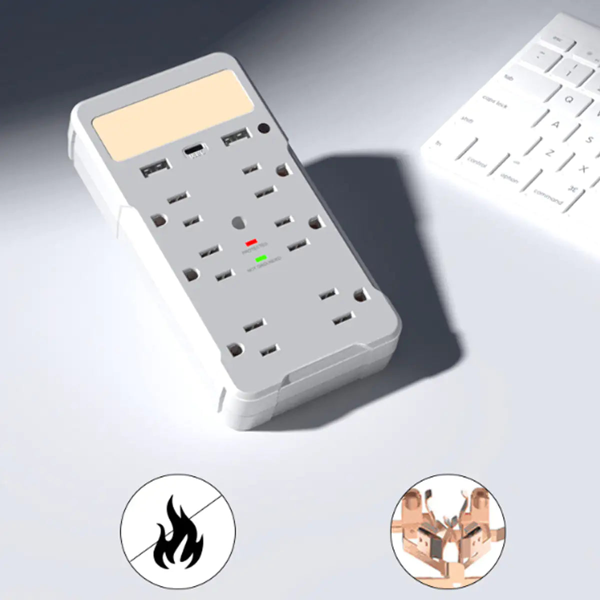 Estación de carga múltiple Safeguard para teléfonos, computadoras portátiles y dispositivos