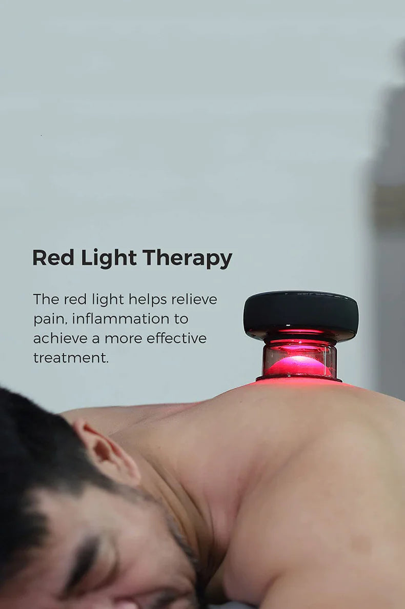 Appareil de massage électrique à ventouses pour physiothérapie à lumière rouge