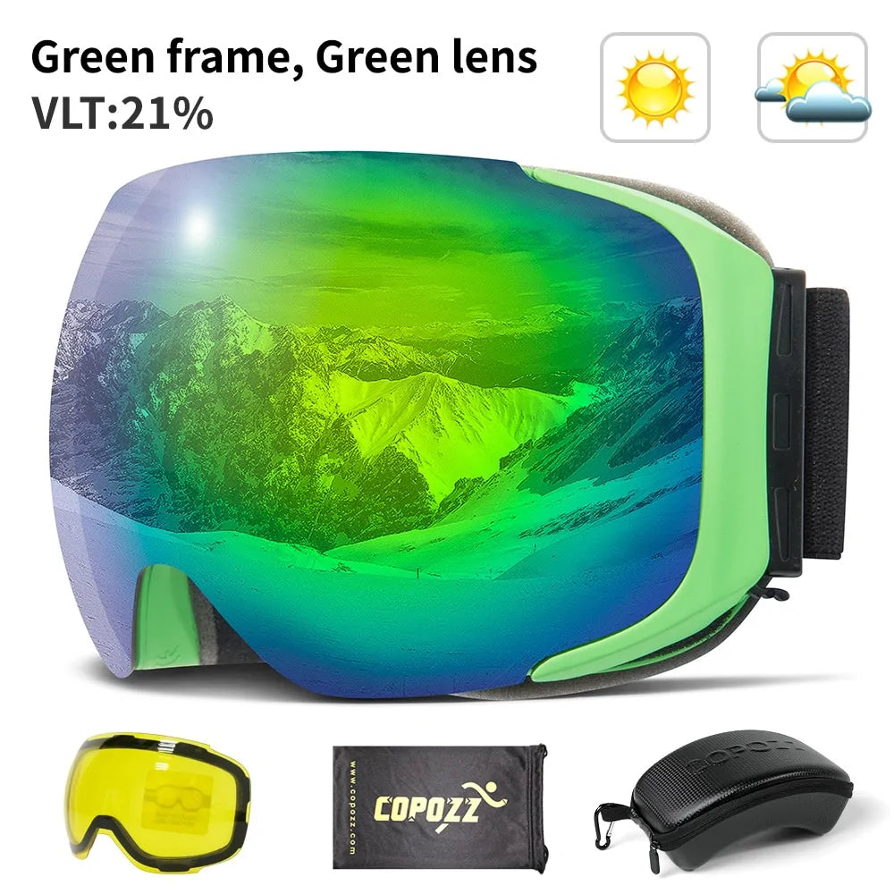 Gafas de esquí magnéticas