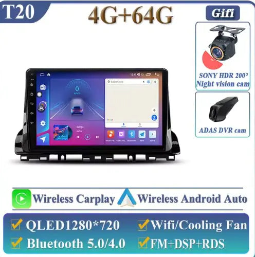 Pantalla de radio del coche