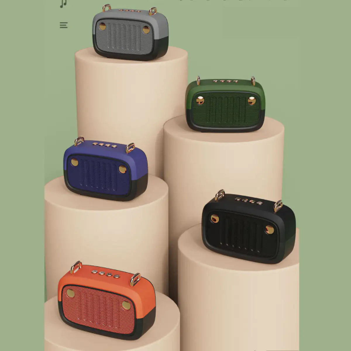 Radio FM et haut-parleur Bluetooth au look rétro