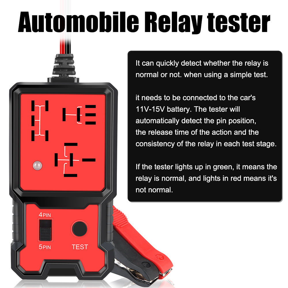 Automotive Electronic Relay Tester Car Relay Tester Universal 12V LED Indicator Light Car Battery Checker Car Accessories