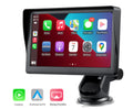 Reproductor multimedia de vídeo y radio universal para coche de 7 pulgadas con Apple CarPlay y Android Auto inalámbricos portátiles