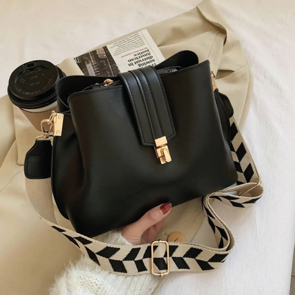 Bolso de hombro a cuadros