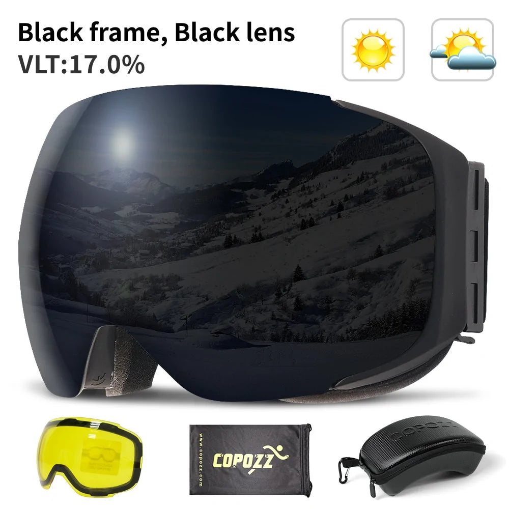 Gafas de esquí magnéticas