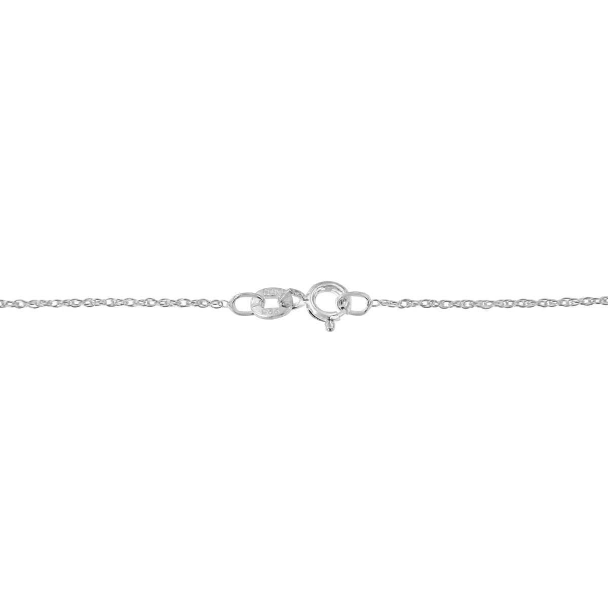 Collar con colgante de cruz de diamantes de talla redonda de 1/4 ct y 18 in en plata de ley 925 (color IJ, calidad promocional I3)