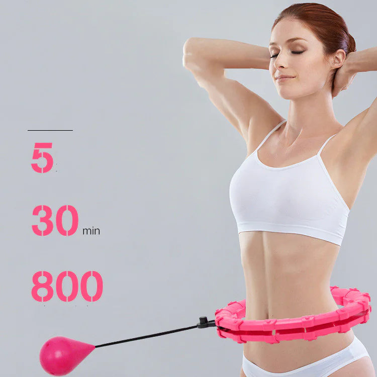 Aro de fitness ajustable con bolas de masaje