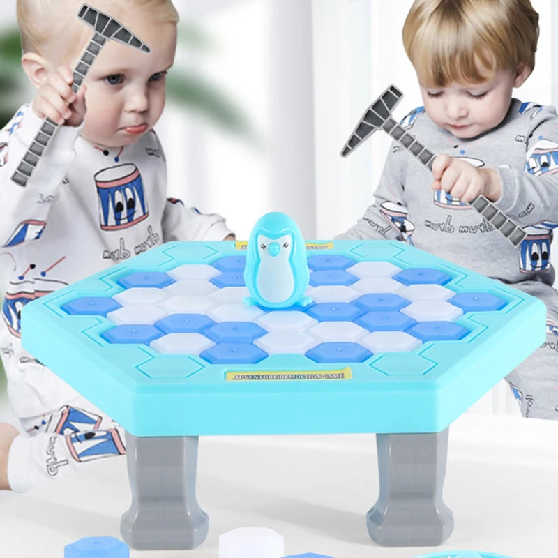 Hot Sale Parent-child Interactive Mini Kids Save Penguin Ice Block Breaker Trap Toys Funny Table Game Toy Stress Reliever Decor