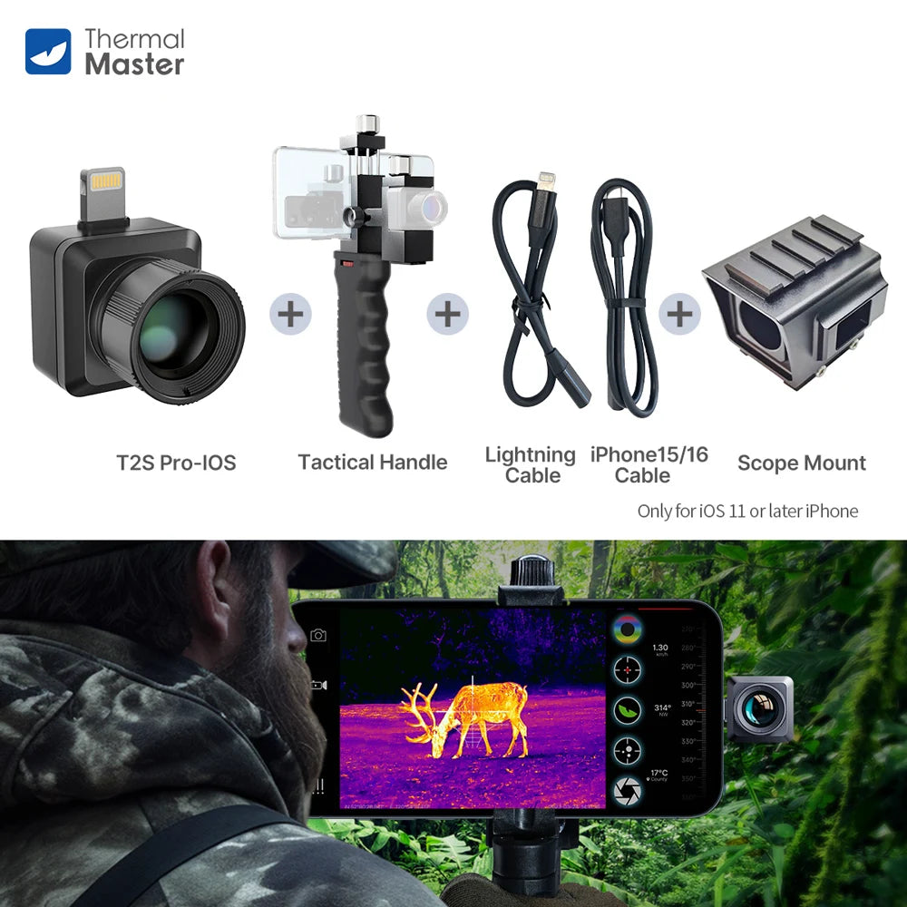 T2PRO Monocular Thermal Camera Imager 1579yards for Hunting Coyote Deer Hunting Binocular Telescope
