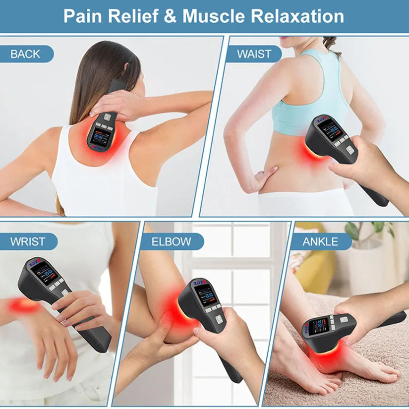 Deep tissue cold laser therapy device professional horse dogs cats health care tool for pain relief 808nm 650nm 880mW 20 diodes
