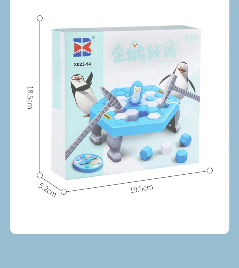 Hot Sale Parent-child Interactive Mini Kids Save Penguin Ice Block Breaker Trap Toys Funny Table Game Toy Stress Reliever Decor