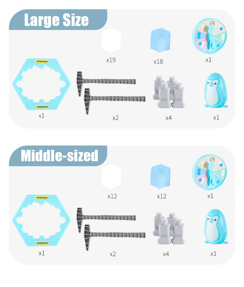 Hot Sale Parent-child Interactive Mini Kids Save Penguin Ice Block Breaker Trap Toys Funny Table Game Toy Stress Reliever Decor