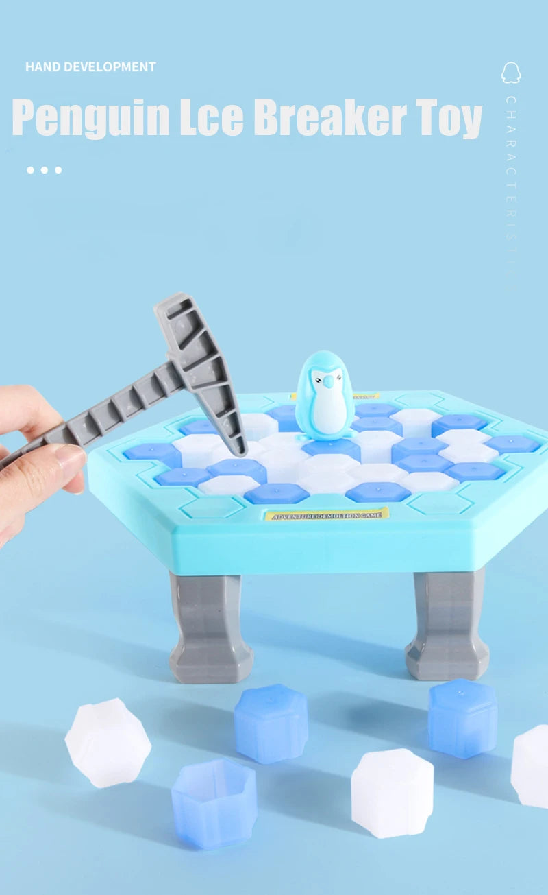 Hot Sale Parent-child Interactive Mini Kids Save Penguin Ice Block Breaker Trap Toys Funny Table Game Toy Stress Reliever Decor