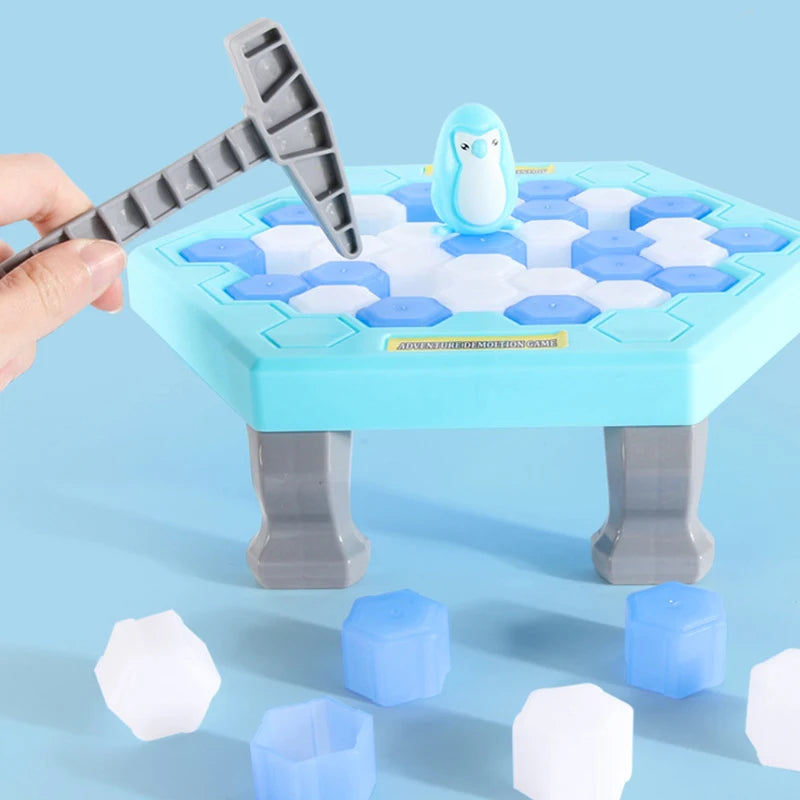 Hot Sale Parent-child Interactive Mini Kids Save Penguin Ice Block Breaker Trap Toys Funny Table Game Toy Stress Reliever Decor