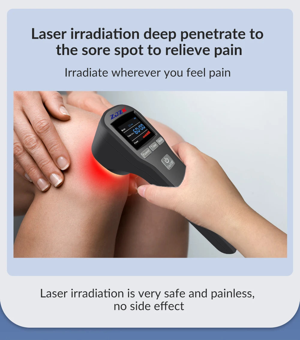 Deep tissue cold laser therapy device professional horse dogs cats health care tool for pain relief 808nm 650nm 880mW 20 diodes
