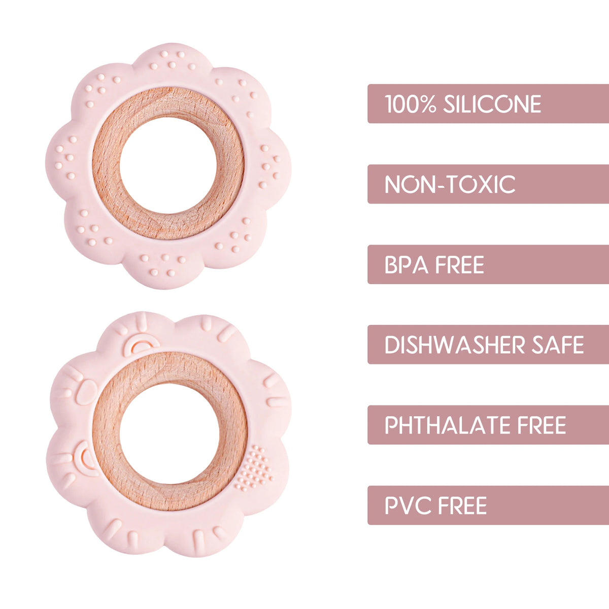 1PCS Baby Silicone Teether Food Grade Newborn Pacifier Relief Design Teether Infant Tactile Training Toys Infant Teething Toy