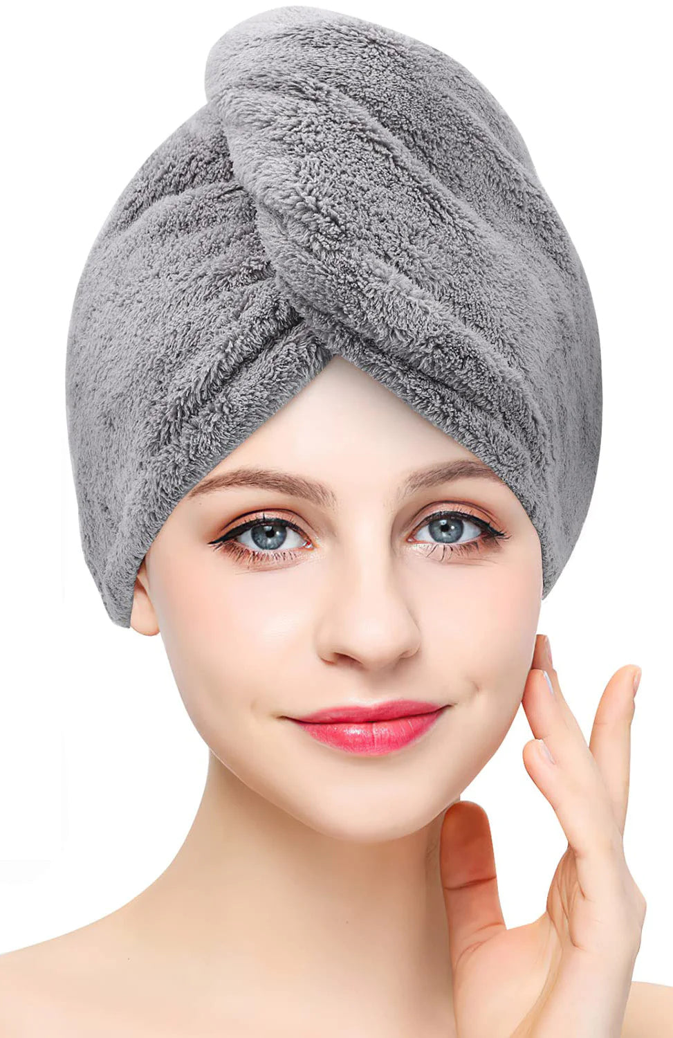 Toalla envolvente elegante para el cabello