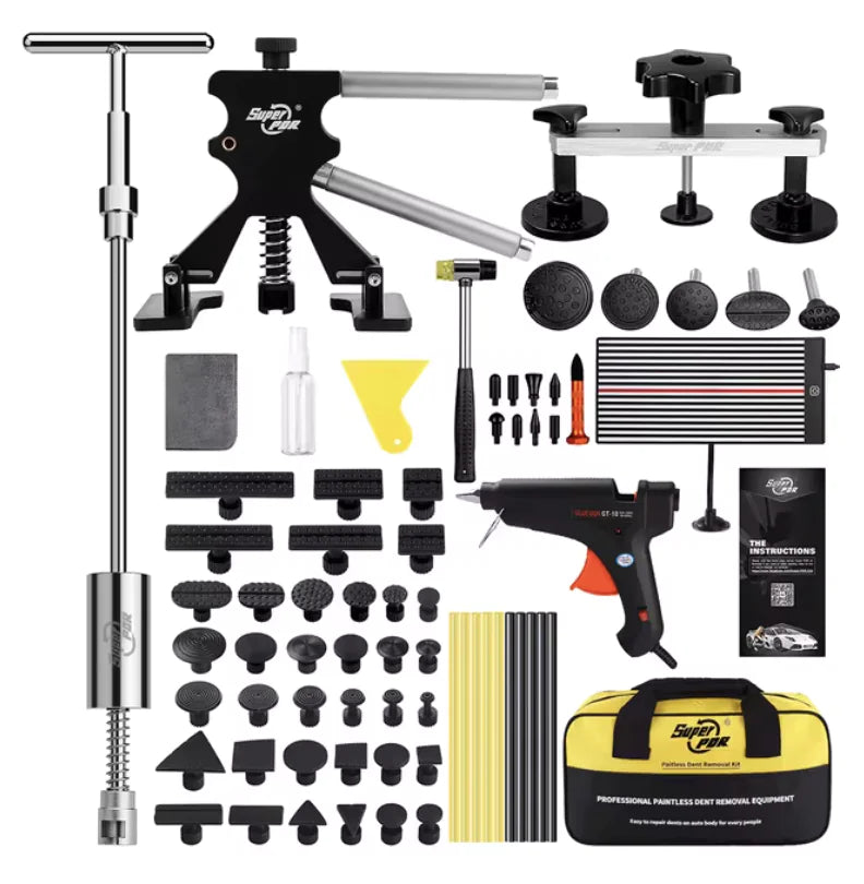 Kit de herramientas para reparación de abolladuras de automóviles Super PDR: extractor de abolladuras de carrocería y herramientas de diagnóstico