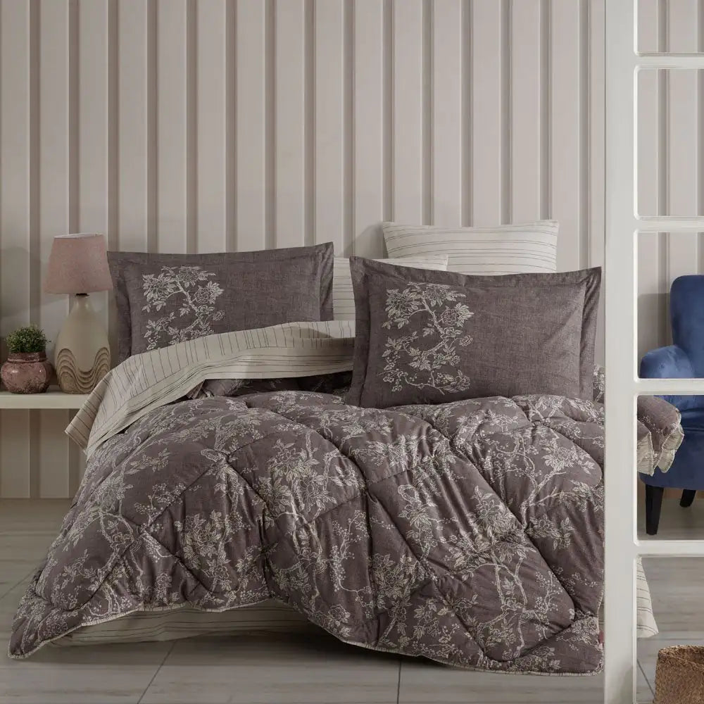 Juego de cama doble de popelina Hobby Dream Coffee