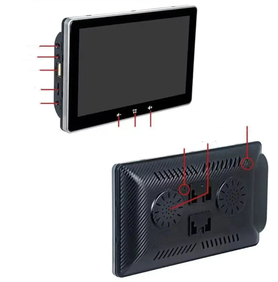 Pantalla inalámbrica de 7 pulgadas para automóvil que admite reproducción local en pantalla HD