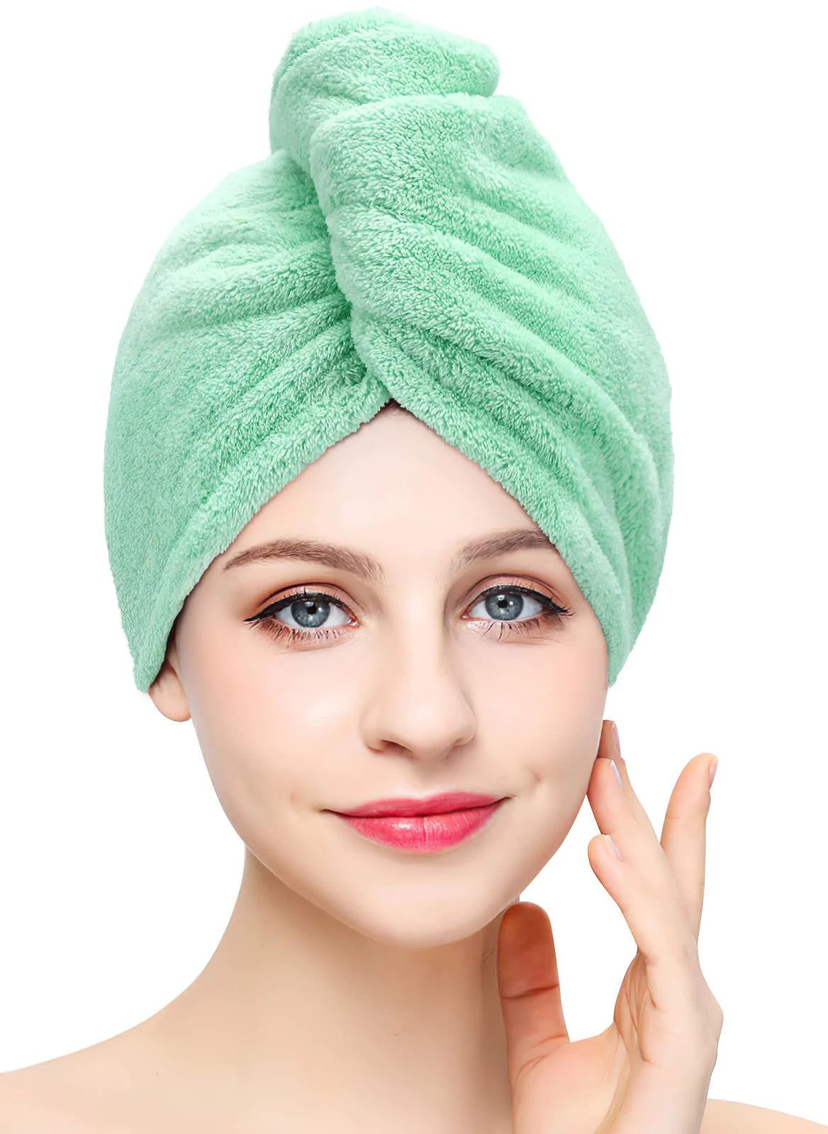 Toalla envolvente elegante para el cabello