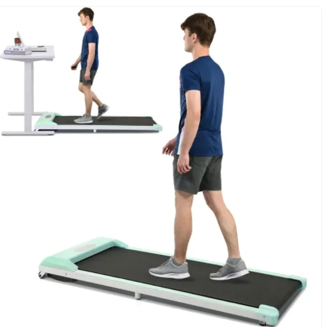 Cinta de correr eléctrica 2 en 1 debajo del escritorio, 2,5 HP, control remoto, pantalla, máquina para caminar, trotar, correr, equipo de fitness para el gimnasio en casa y la oficina