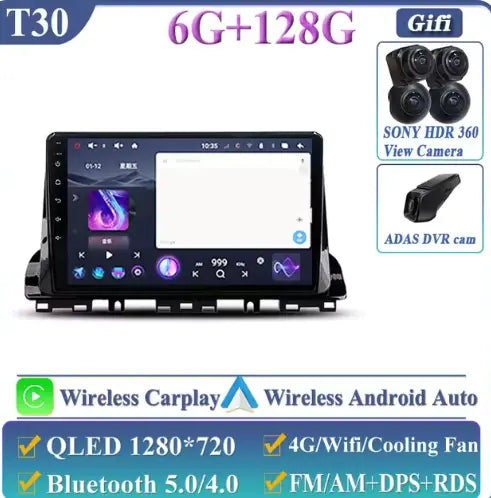 Pantalla de radio del coche