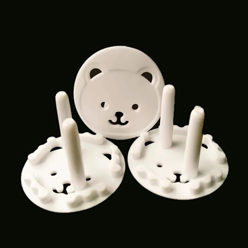 4pcs Baby Safety Child Electric Socket Outlet Plug Protection Security Two Phase Safe Lock Cover Kids Sockets Cover Plugs