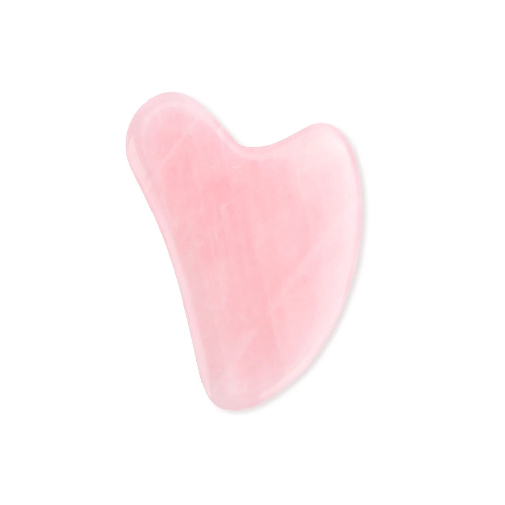 Rose Quartz Face Massager Gua Sha Scraper Natural Jade Stone Skin Care Massager for Body Facial Neck Back Beauty Health Eye SPA