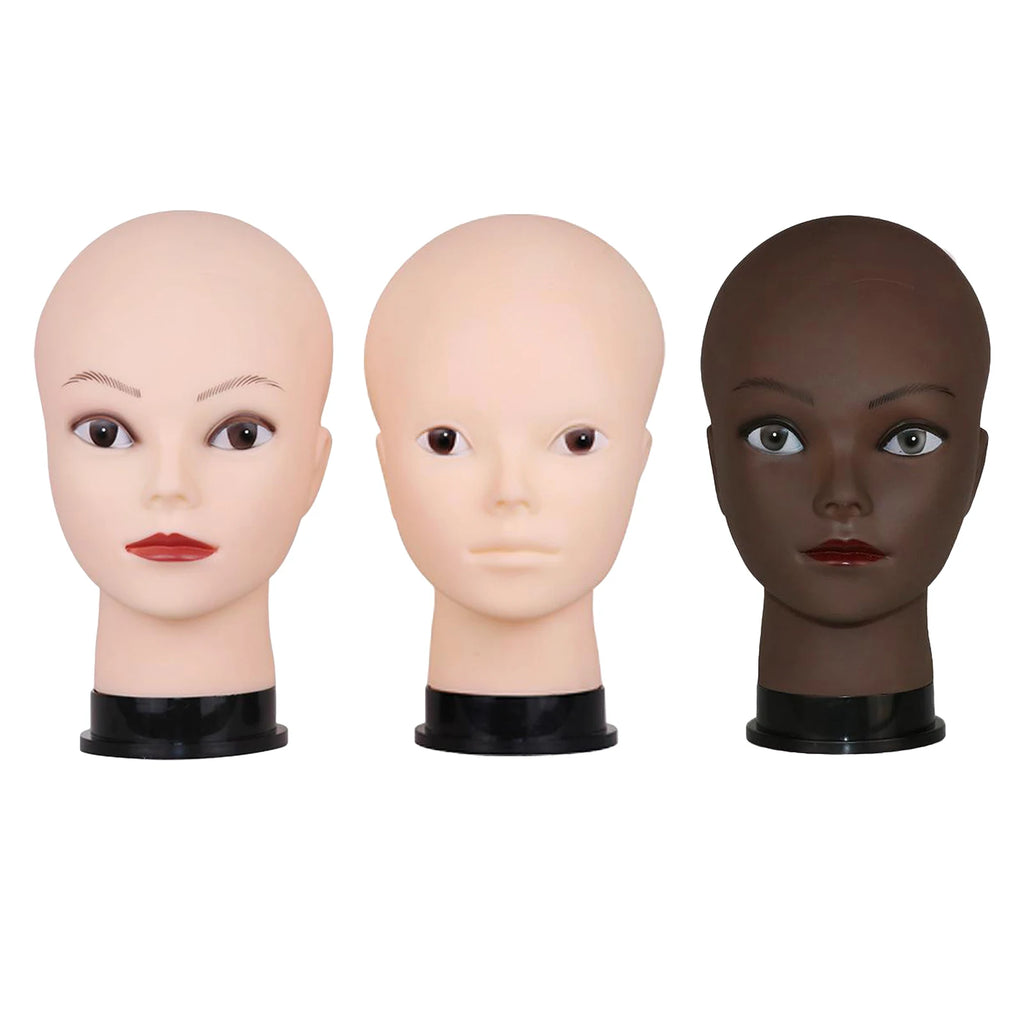 Female Head Model Mannequin Wig Hair Glasses Manikin For Making Wig Stand and Hat Display Cosmetology Manikin Training Head