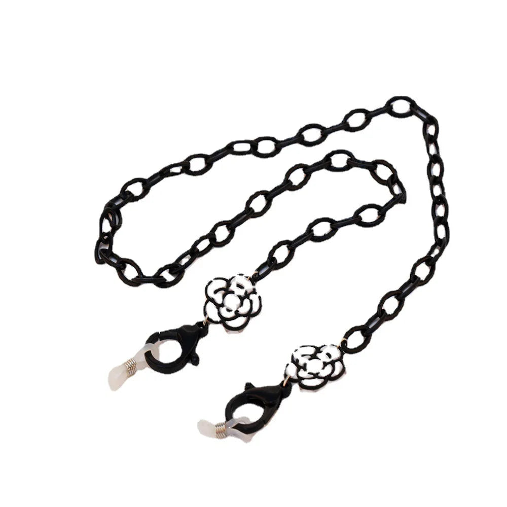 Woman Sunglasses Chain Flower Eyeglasses Cord Necklace Anti-Lost Mask Accessories Glasses Chain Cord Strap Rope   