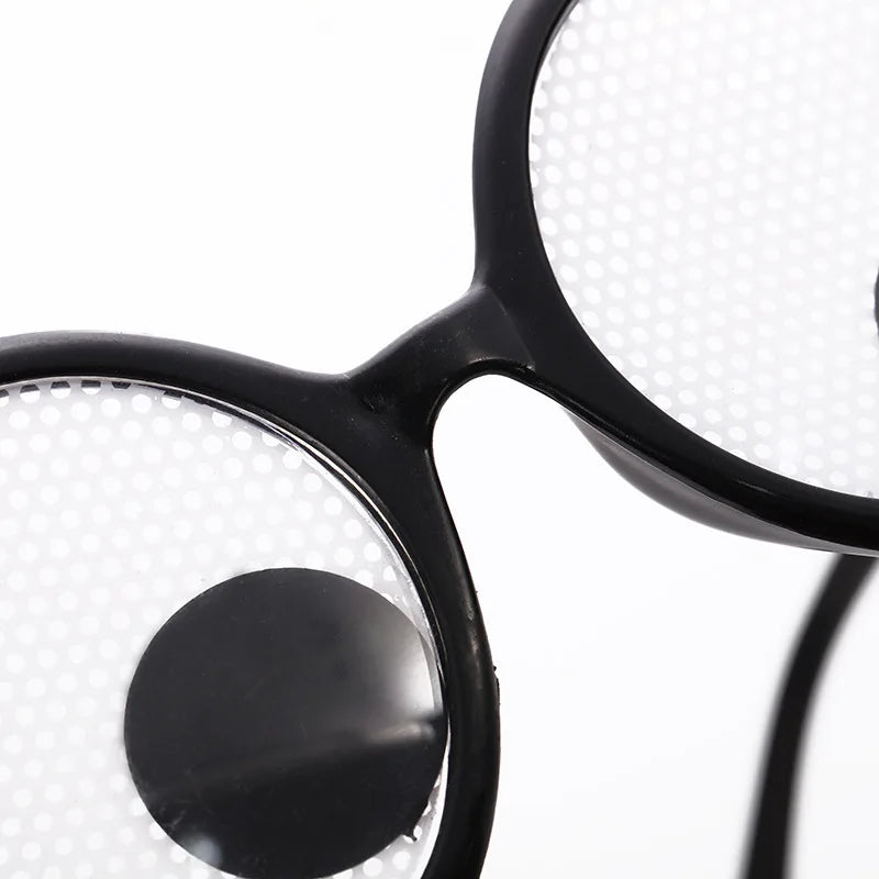 New Type Creative Plastic Cute Will Turn the Eyeball Round Frame Funny Party Glasses Entertainment Game Novelty Toys