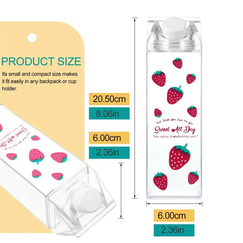 Bottle Clear Beverage Storage Bottles Plastic Carton Water Leakproof Empty Sports Camping Travel Handy Drink Transparent Tea