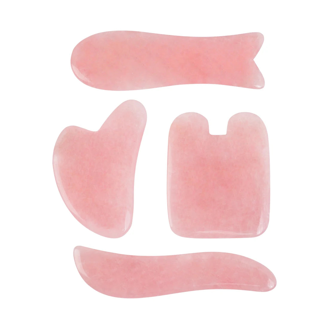 Rose Quartz Face Massager Gua Sha Scraper Natural Jade Stone Skin Care Massager for Body Facial Neck Back Beauty Health Eye SPA