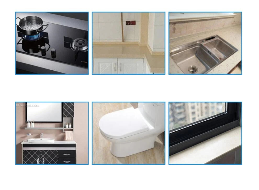 3.2M Home Accessories Waterproof Mold Proof Adhesive Tape Durable Use PVC Material Kitchen Bathroom Wall Sealing Tape