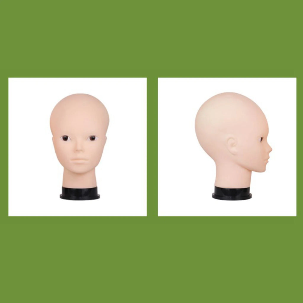 Female Head Model Mannequin Wig Hair Glasses Manikin For Making Wig Stand and Hat Display Cosmetology Manikin Training Head