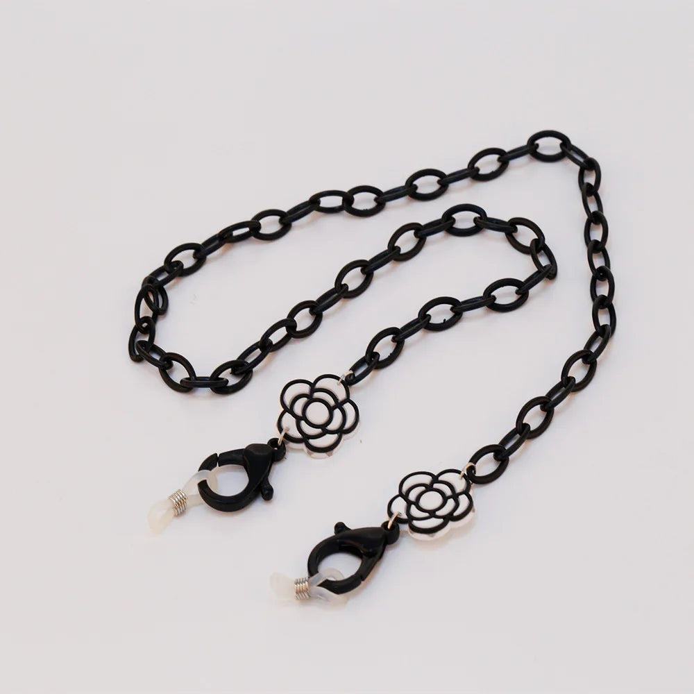 Woman Sunglasses Chain Flower Eyeglasses Cord Necklace Anti-Lost Mask Accessories Glasses Chain Cord Strap Rope   