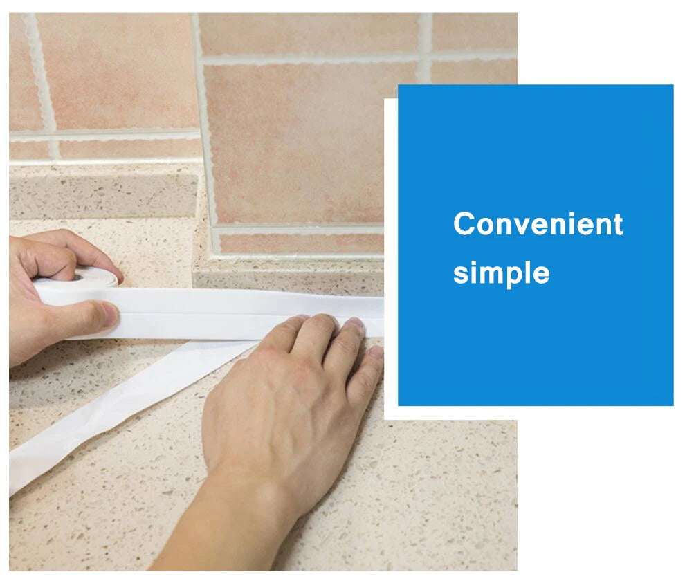 3.2M Home Accessories Waterproof Mold Proof Adhesive Tape Durable Use PVC Material Kitchen Bathroom Wall Sealing Tape
