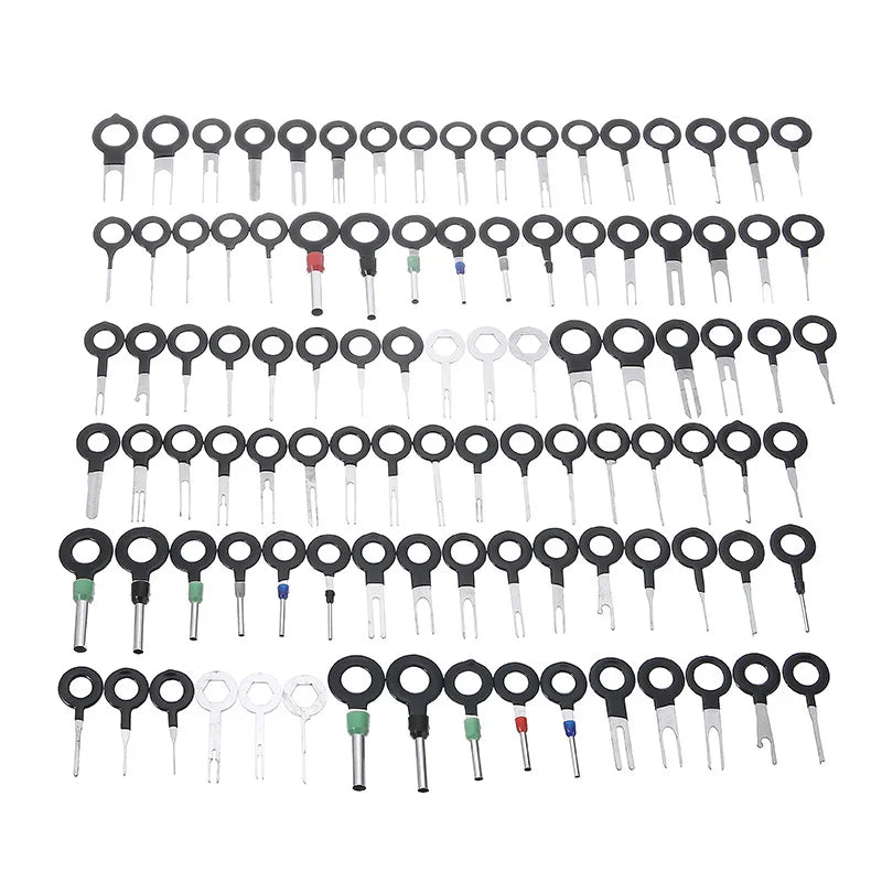 100pcs Puller Tool Motorist Kit Wires Pin Extractor Automotive Stylus Tooling Set Car Terminals Removal Auto Disassembly Tooling