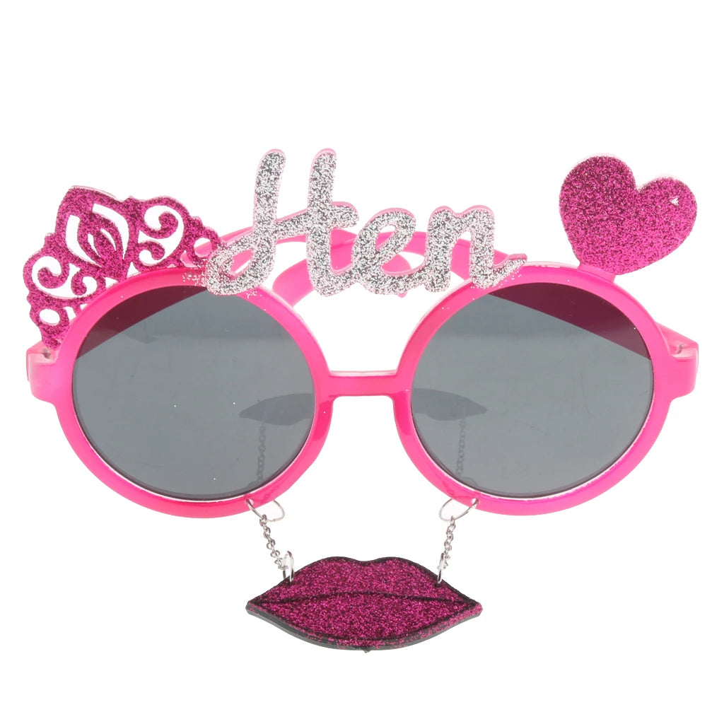 Assorted Novelty Sunglasses Funny Party Glasses Toy Party Tricks for Kids Adults Halloween Fancy Dress Summer Beach Cocktail