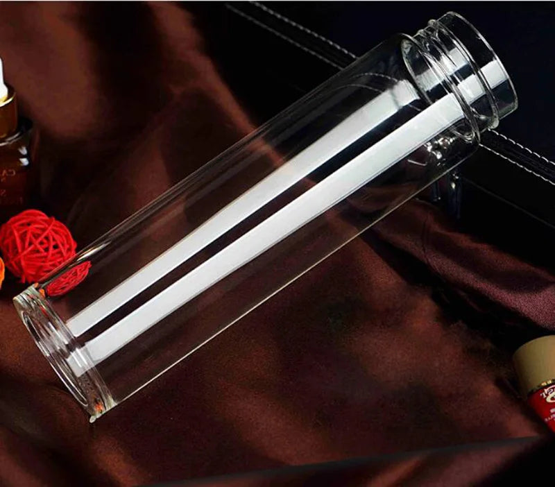 High Quality Glass Water  Bottles 500ml  Lid With Rope Drink Bottled For Beverages Outdoor Brief Portable Tea bottle