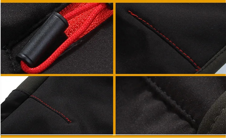 TRVLWEGO Hunting Climbing Camping Hiking Trekking Pants Softshell Autumn Winter Waterproof  Warmth Radiation Protection Men