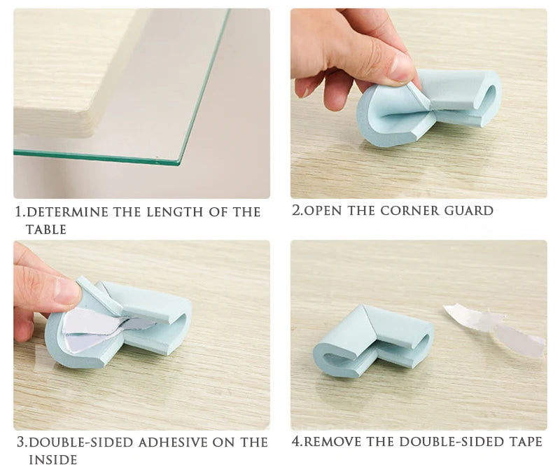 U Shape Glass Table Corner Protector Essential Protection For Children Thick Design Corners Baby Safety Edge Guards Wholesale