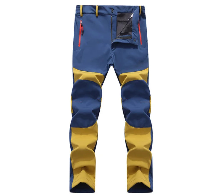 TRVLWEGO Hunting Climbing Camping Hiking Trekking Pants Softshell Autumn Winter Waterproof  Warmth Radiation Protection Men