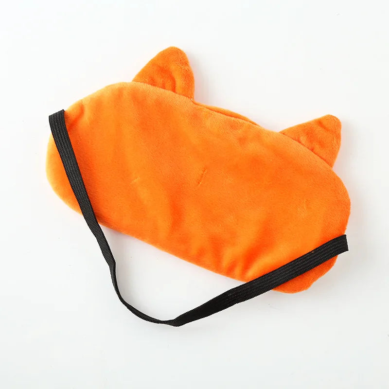 Travel Sleeping Blindfold Novelty Lifelike 3D Animal Eye Mask Funny Cat Tiger Pug Glasses Dog Cartoon Fox Eye Patch Sleep Mask